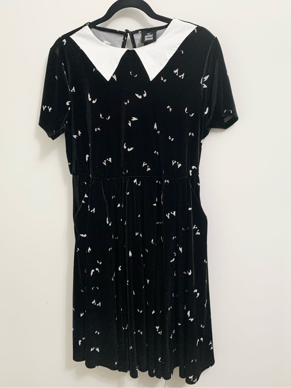 Torrid Haunted Mansion Velvet Eyeballs Skater Dress 2 pockets 0 - Womens L 12